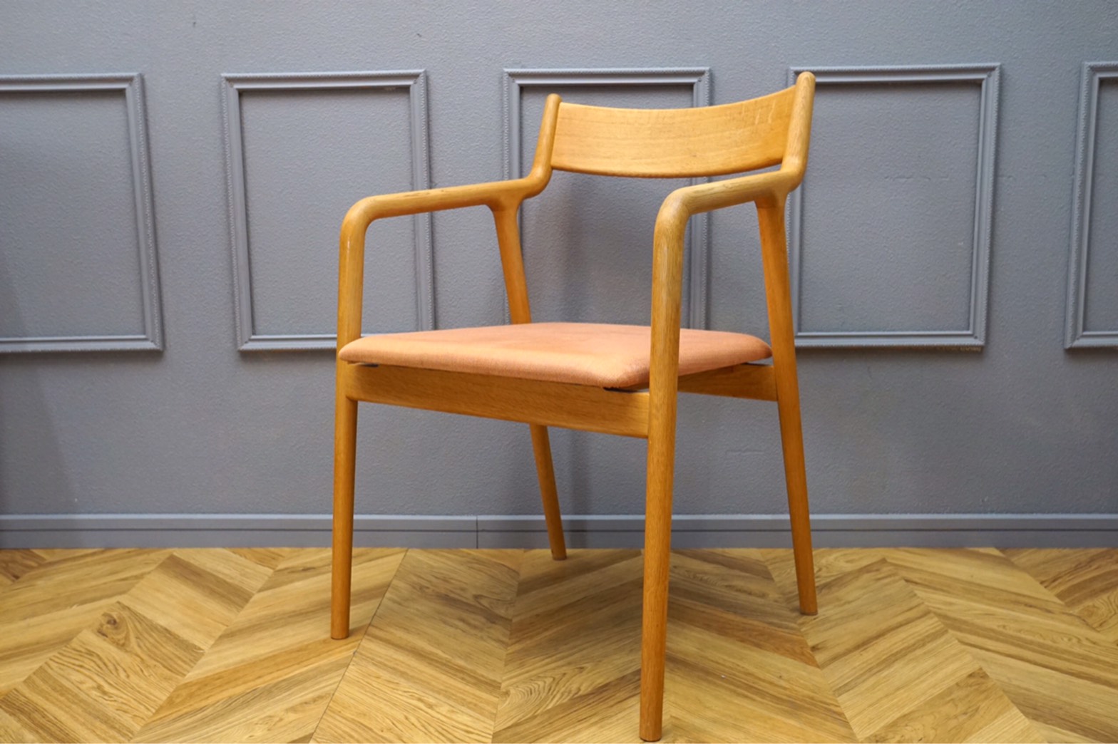 宮崎椅子製作所 村澤一晃デザイン ナラ材 MMテーブル pepeチェア