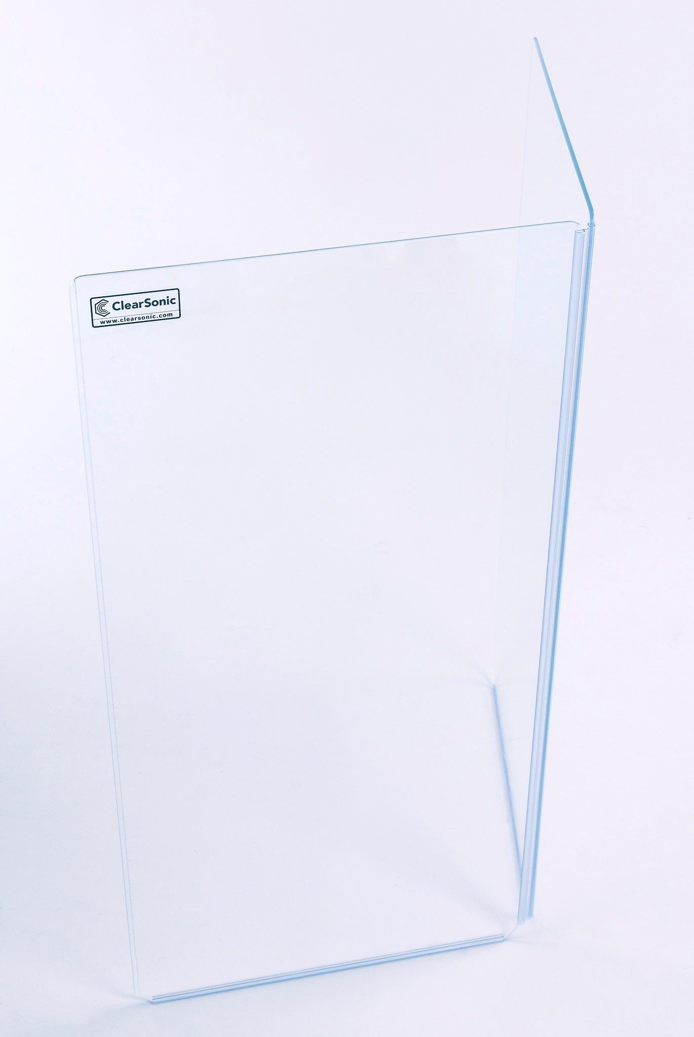 A2436x2 - 3 ft. Tall, 2-Panel Acrylic Amp Shield - Full-length