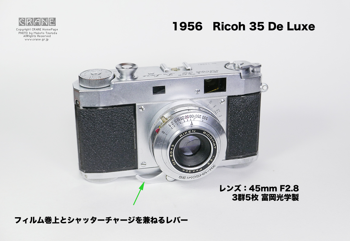 CRANE/私的素敵頁 拡張フォーマット改造カメラ Ricoh 35 DeLuxe 広く