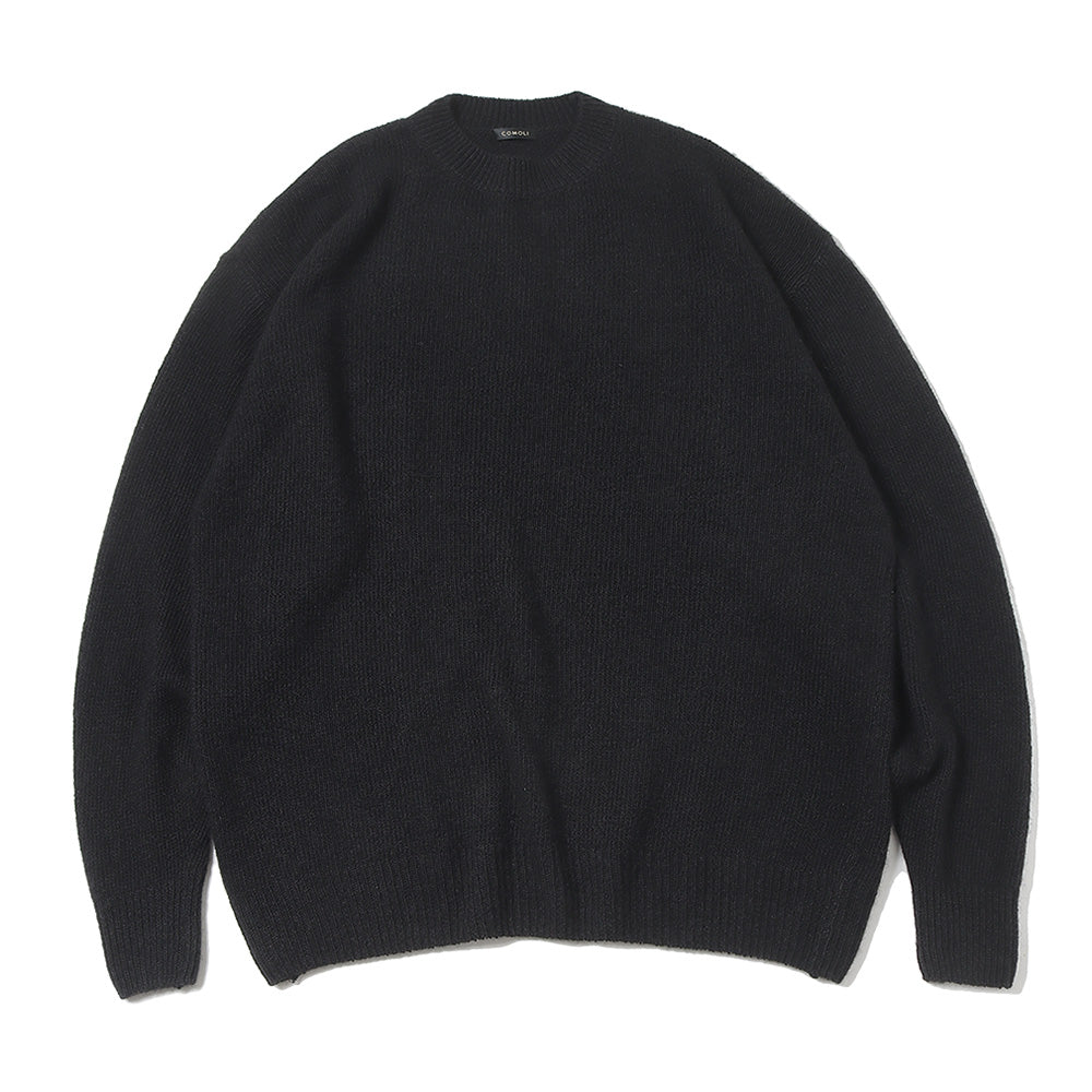 COMOLI) カシミヤ製品染 クルーネックニット (C03-06008) | COMOLI