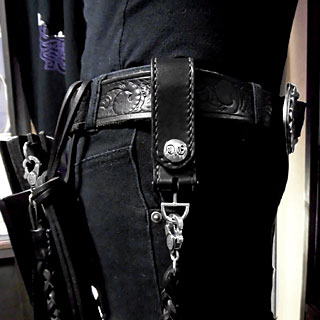 ベルトループ ブラック / ウォレット関連（シルバーアクセサリー