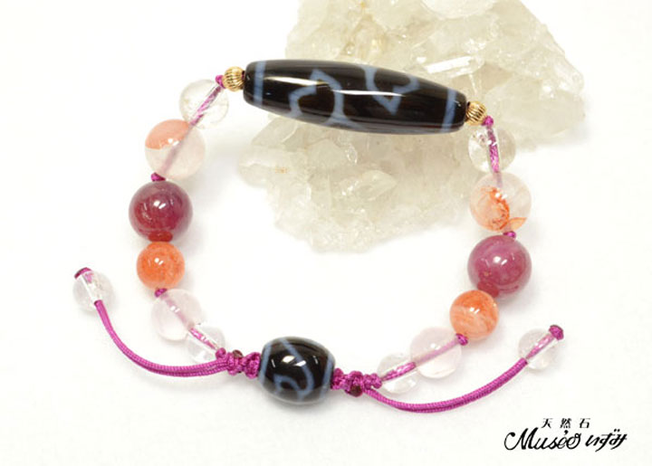 健康・浄化・厄除け】 水蓮花天珠 天地編みブレスレット - 石川県金沢