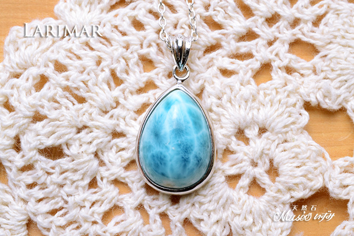 最高品質 ラリマーペンダントトップ一点物 シルバー925製