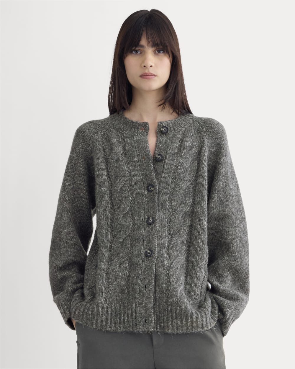 Cloud Cable Cardigan | Heather Charcoal – Everlane