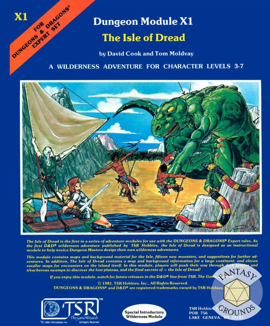 D&D Classics: X1 The Isle of Dread (Basic) for Fantasy Grounds