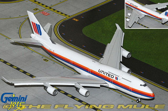 747-400 1:200 Diecast Model - GeminiJets GJ-G2UAL1104F - $171.95