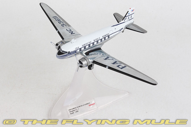 DC-3 1:200 Diecast Model - Herpa HE-570886 - $104.95