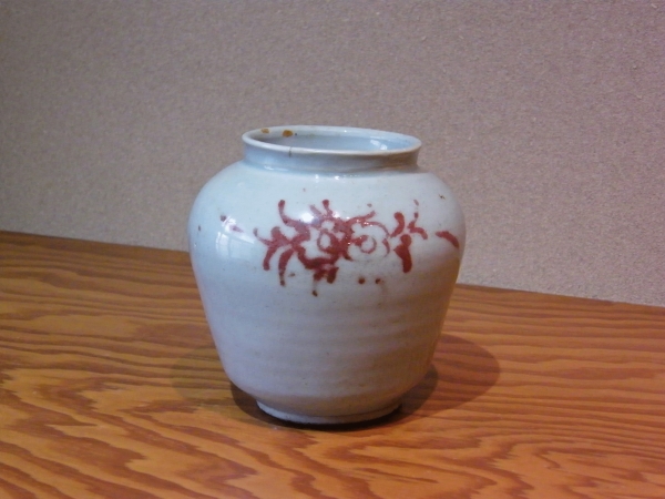 希少品】古美術 辰砂釉壺 清時代 共箱/西—1 希少品】古美術 辰砂釉壺