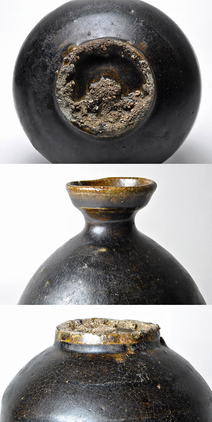 古美術 肥後 - 黒高麗 徳利 | 古美術品専門サイト fufufufu.com