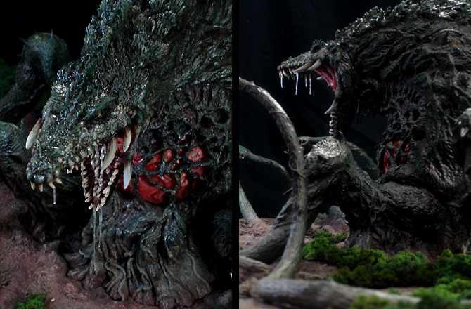 ☆ビオランテ 青島文化教材社 ジオラマ仕様 塗装済み完成品☆ 本日のみ