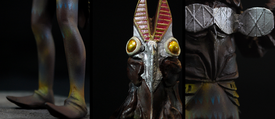 怪獣無法地帯】 Monster Gallery No.005 バルタン星人二代目 完成品