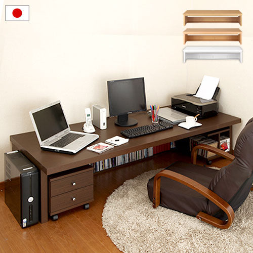 多機能ワイドデスク ロータイプ 幅180×奥行75cm デスク ワイドデスク