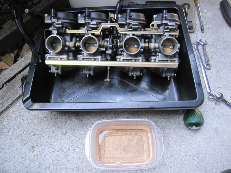 GSX400S ノーマルキャブをセッティング