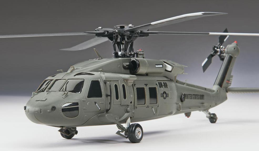 HMXE0838 - Black Hawk 1/43 4-Blade Heli 2.4GHz RTF SLT By HELI-MAX