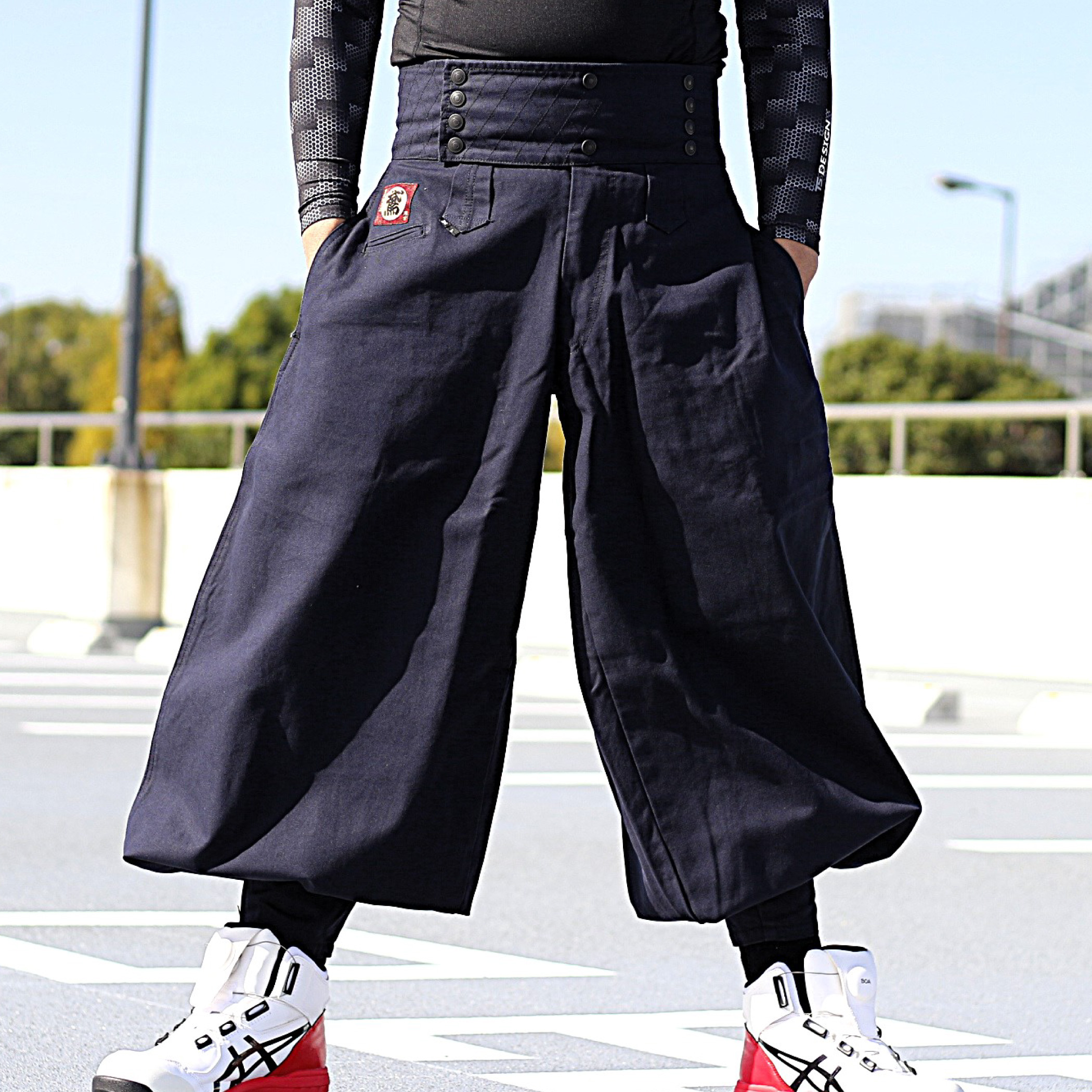 鳶 カセヤマ 鳶ズボン B-6胴付 改 【オックスフォード】 ズボンのみ 74