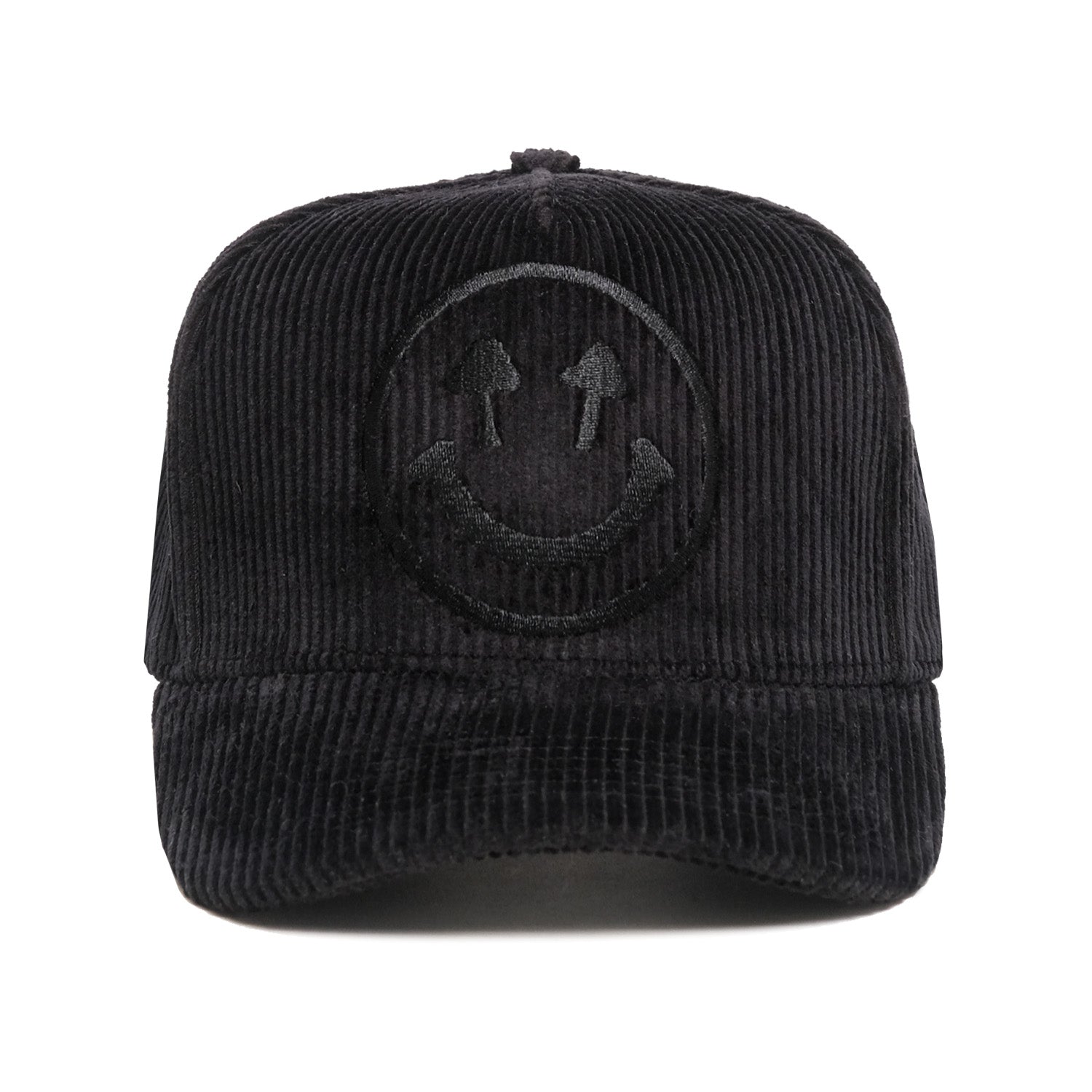 Corduroy Logo Cap - Black – Happy Caps