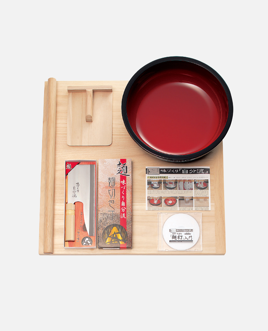 家庭用麺打ちセットA（そば・うどんDVD付）｜麺打セット｜麺道具