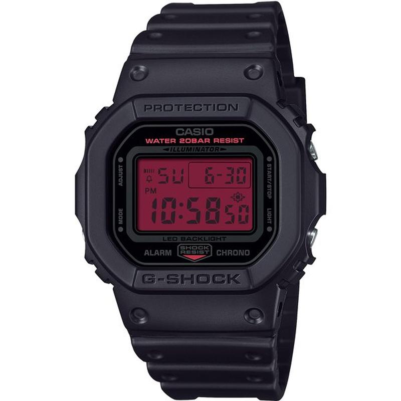 Casio Men's G-Shock Black and Bold Red DW-5600BBR-1JF Watch – IPPO