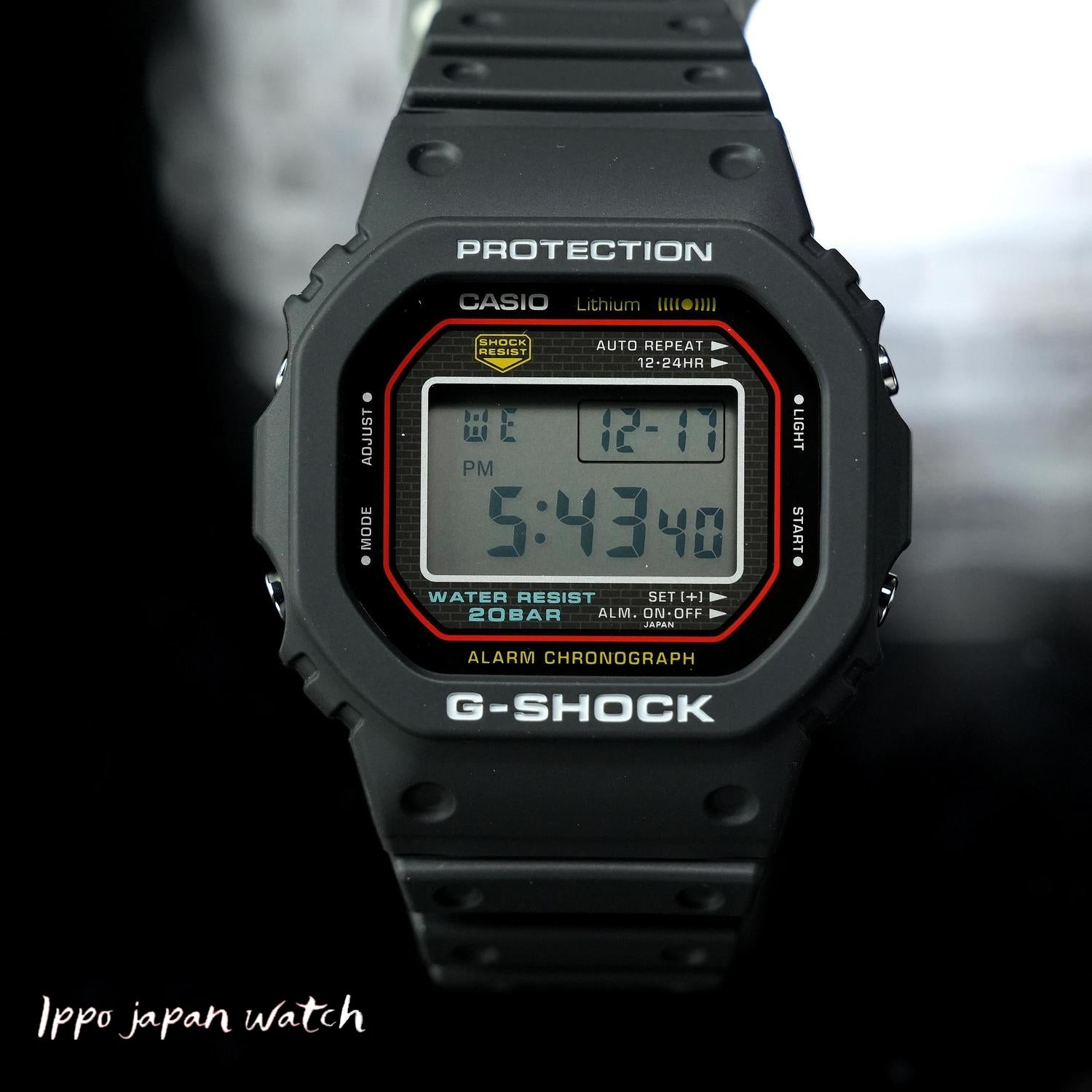 CASIO DW5000R1AJF G-SHOCK First Generation Reissue Model Black DW