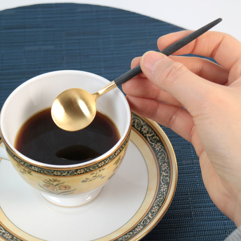 ティースプーン | GOA ブラックゴールド | クチポール カトラリー 通販