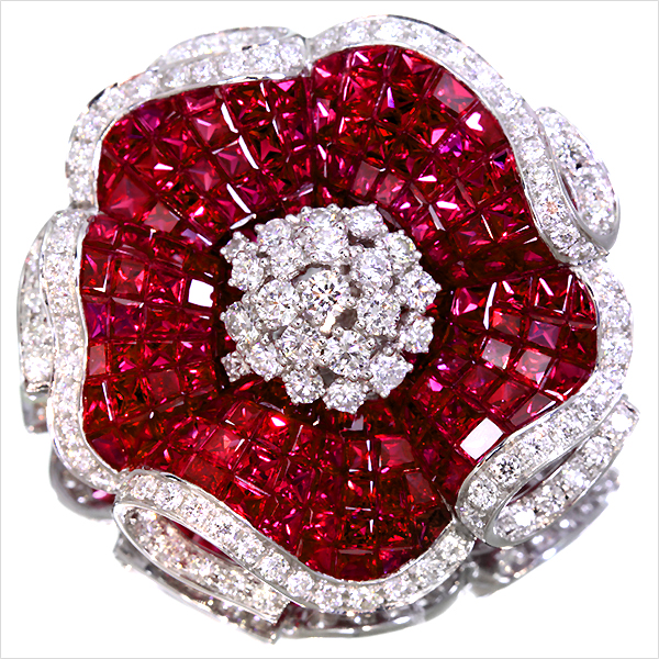 jewel planet 公式サイト / K18WG 15.6ctルビー&1.8ct ダイヤモンド