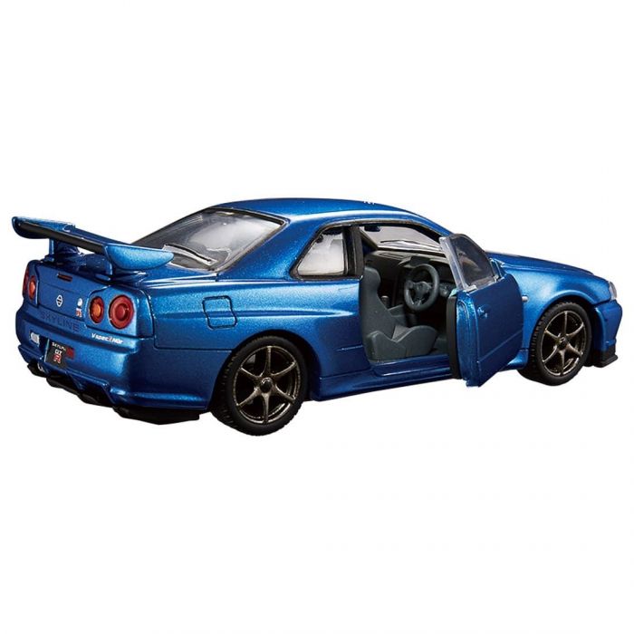 Tomica Premium: Nissan Skyline R34 GTR V-Spec II Nur (Bayside Blue
