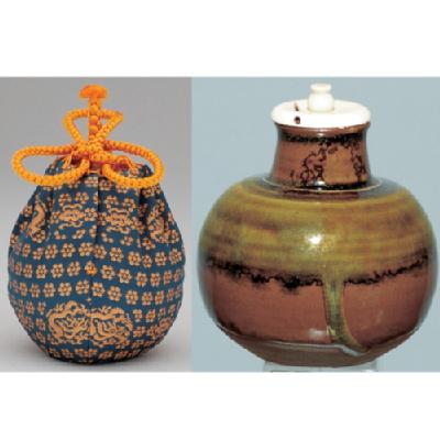 茶入 中興名物古瀬戸 相坂丸壷写【販売】-茶道具は京都しみず孔昌堂