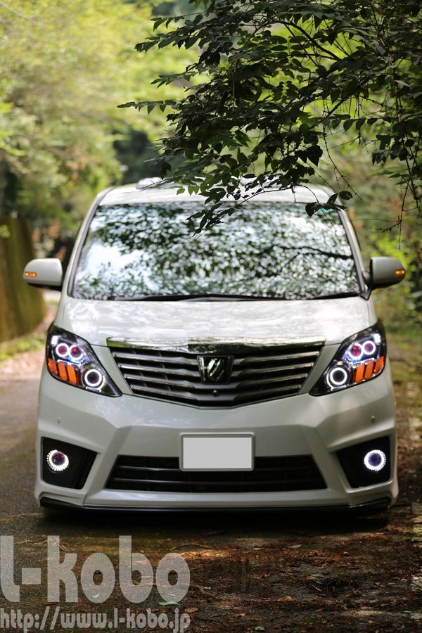 20アルファードヘッドライト9アクリルフィンウィンカー ｜【エルコボ