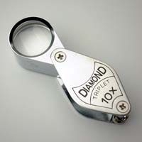 7010]宝石用ルーペ7010 10倍 トリプレットレンズ仕様 高倍率ルーペ