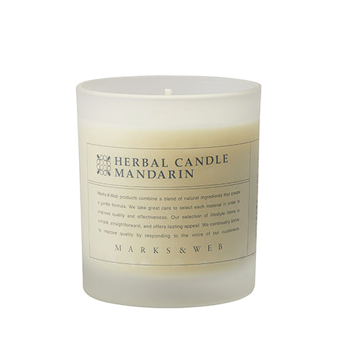 ハンドメイド ハーバルキャンドル グラス｜キャンドル｜MARKS&WEB