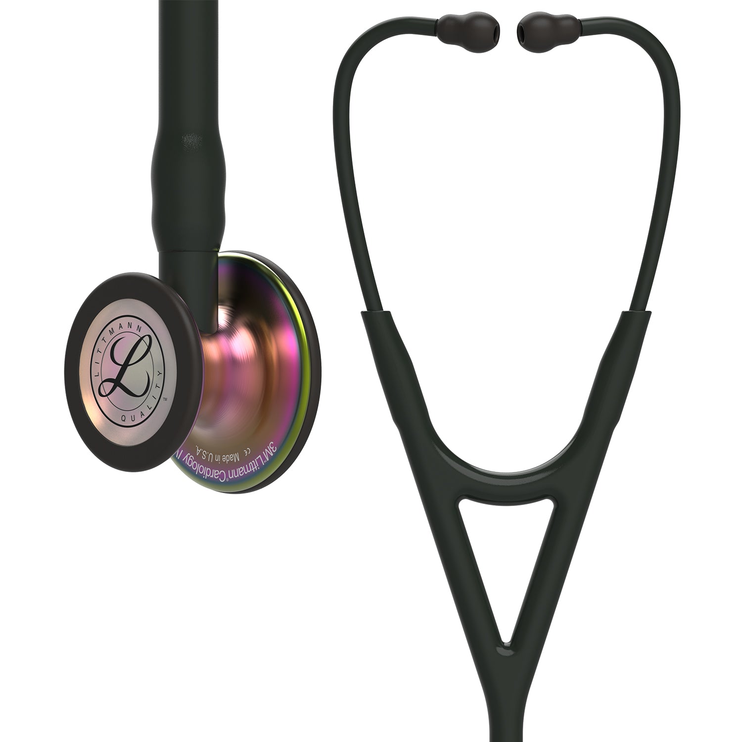 Littmann Cardiology IV Diagnostic Stethoscope: Black & Rainbow 6165