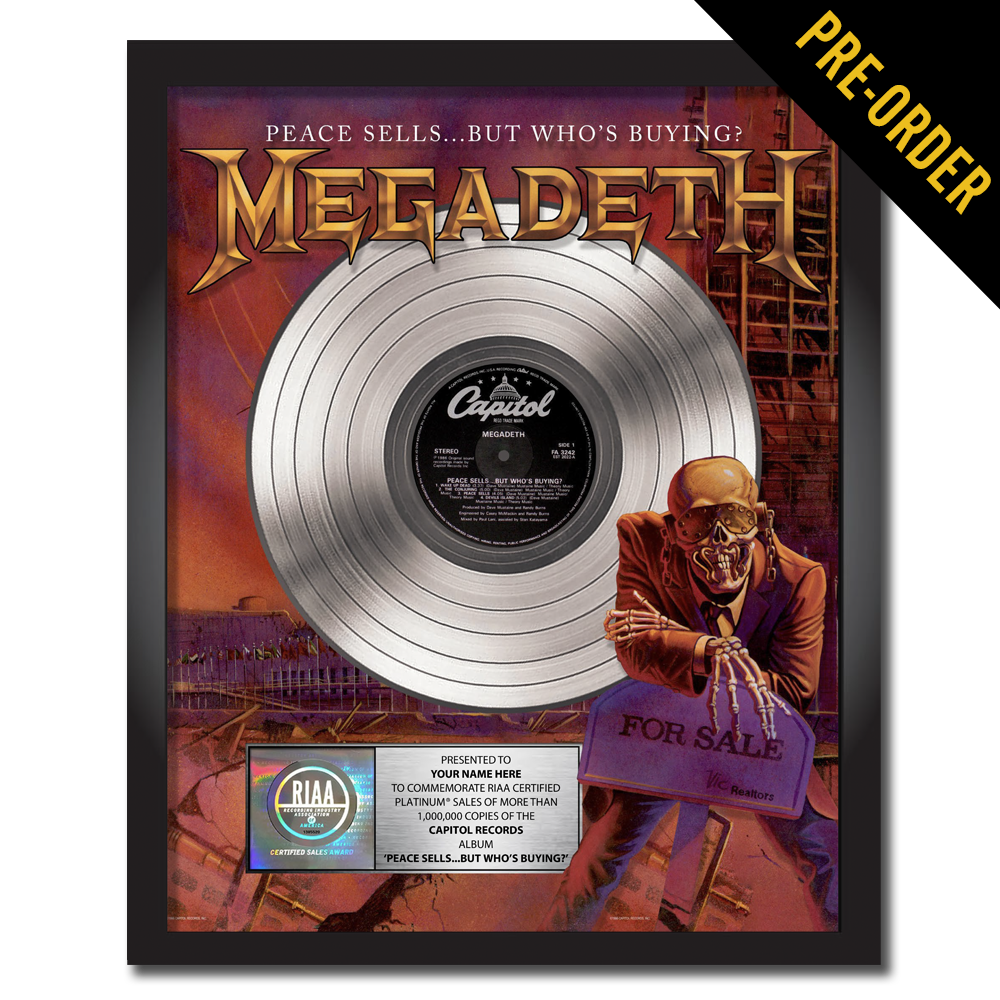 Megadeth Peace SellsBut Who's Buying? Personalized Commemorative Pl