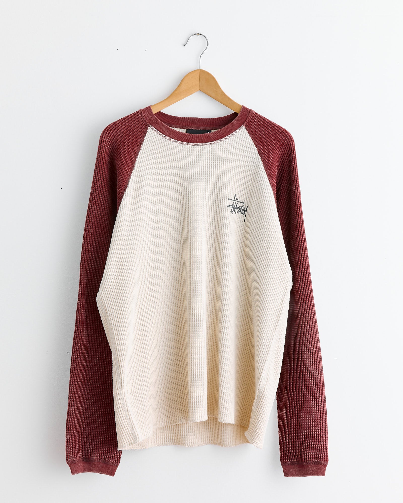 Raglan Thermal 2 Tone in Off White