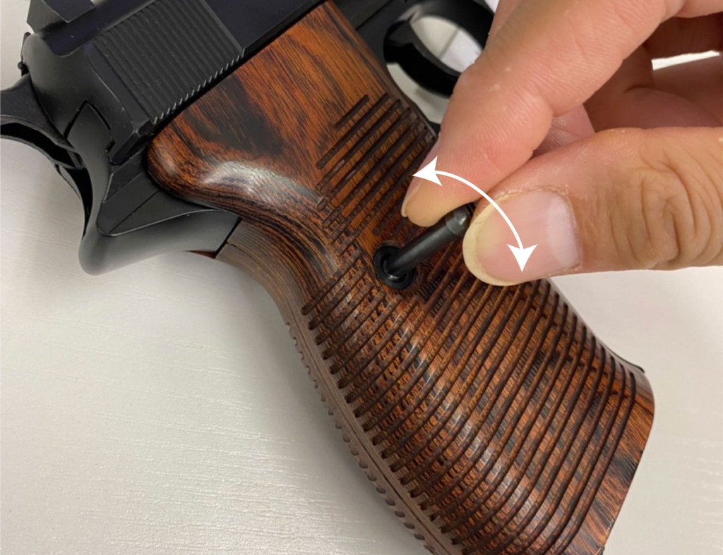 AWG-1453] ウッドグリップ｜マルゼン製 ワルサーP38 ☆13000