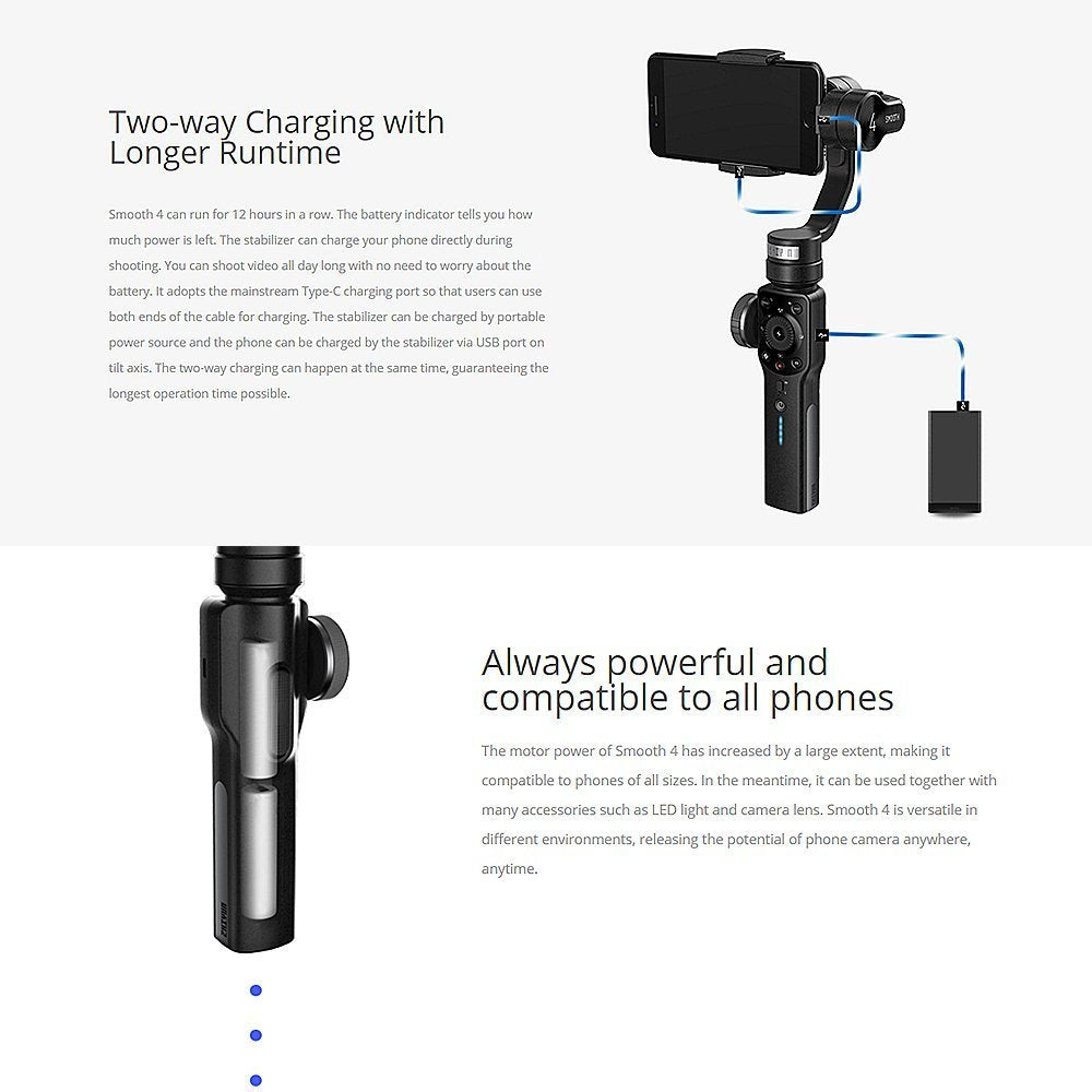 Zhiyun Smooth 4 Smartphone Gimbal with Case Kit – Pergear