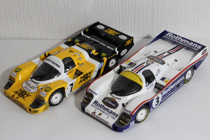 タミヤ製 1/24 ポルシェ956（ル・マン優勝車）2台完成しました