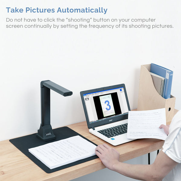 JP ONLY)スキャナー 高画質USB書画カメラ 500万画素 OCR機能 LEDライト