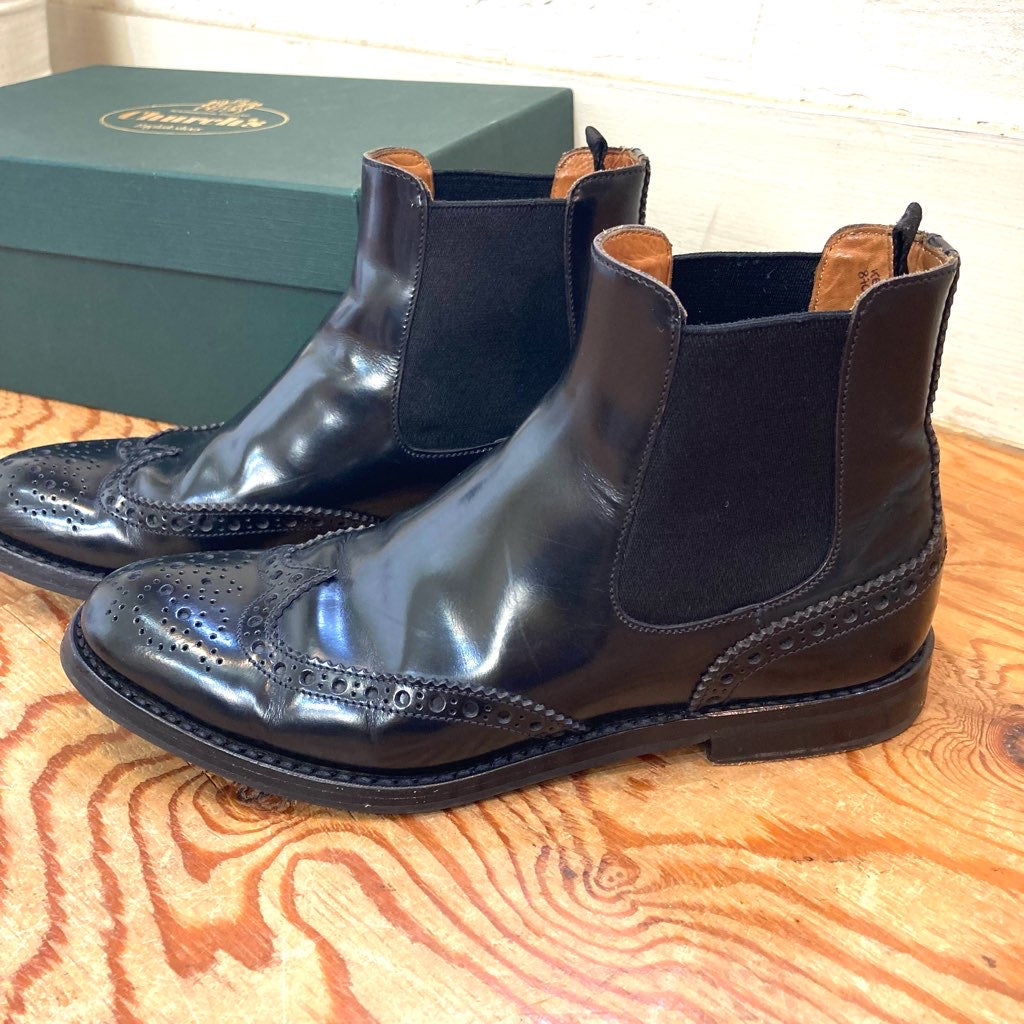 チャーチ / Church's チェルシーブーツ シューズ 靴 ブラック 秋冬