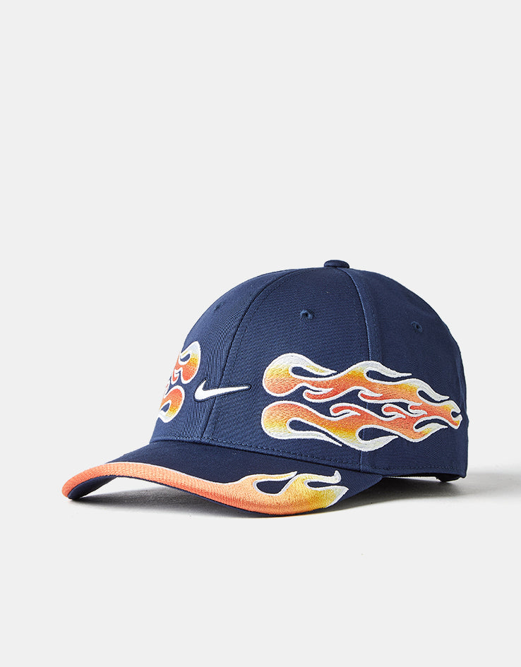 Nike Club OG Flame Snapback Cap - Midnight Navy – Route One