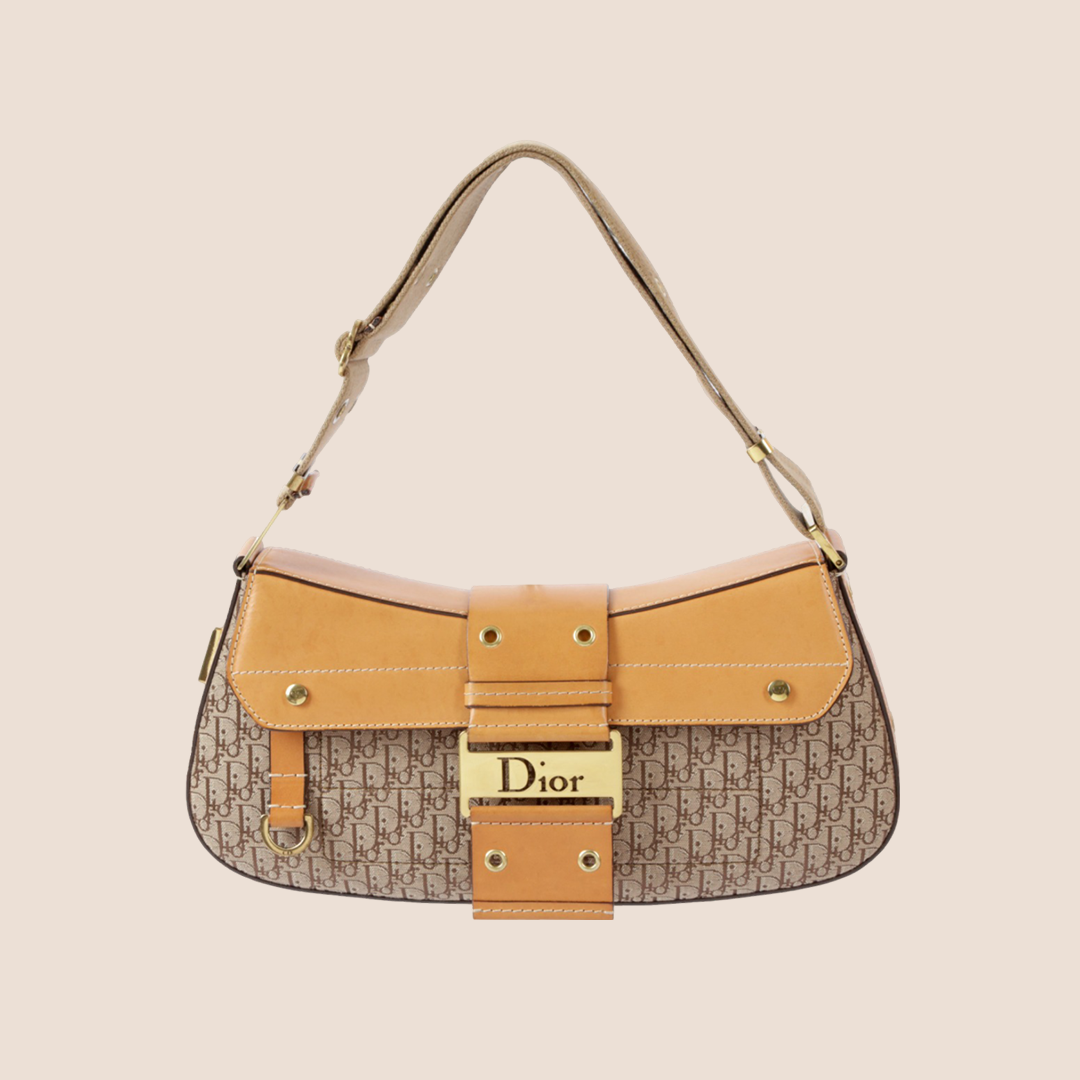 CHRISTIAN DIOR BEIGE DIORISSIMO STREET CHIC COLUMBUS BAG – RDB