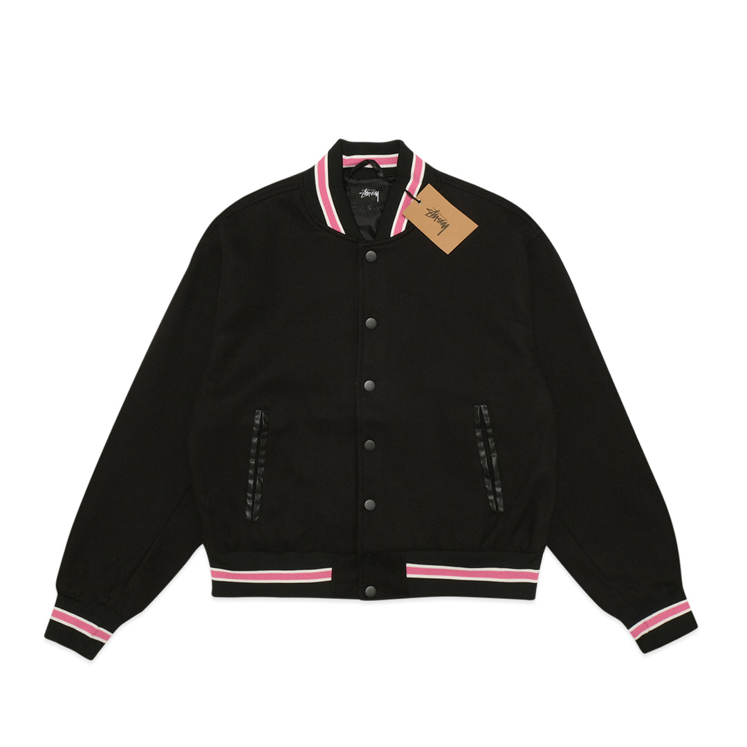 Stussy S Talk Melton Varsity Jacket – SANGKIL