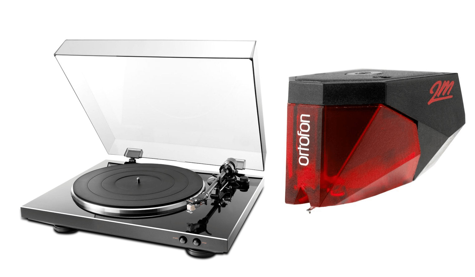 Denon DP-300F Turntable & Ortofon 2M Red Bundle – Safe and Sound HQ
