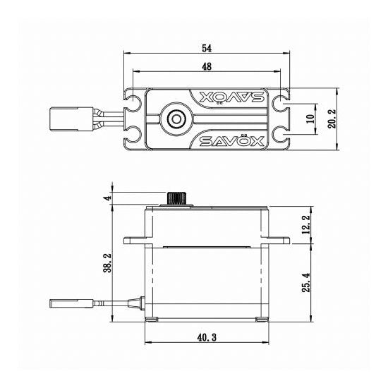 High Voltage Coreless Steel Gear Monster Torque Servo – Savox USA