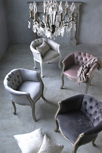 送料込み】サラグレース風1人掛けソファ ラウンジチェア アンティーク