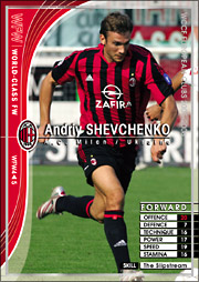 アンドリー・シェフチェンコ | WCCF カードデータ詳細