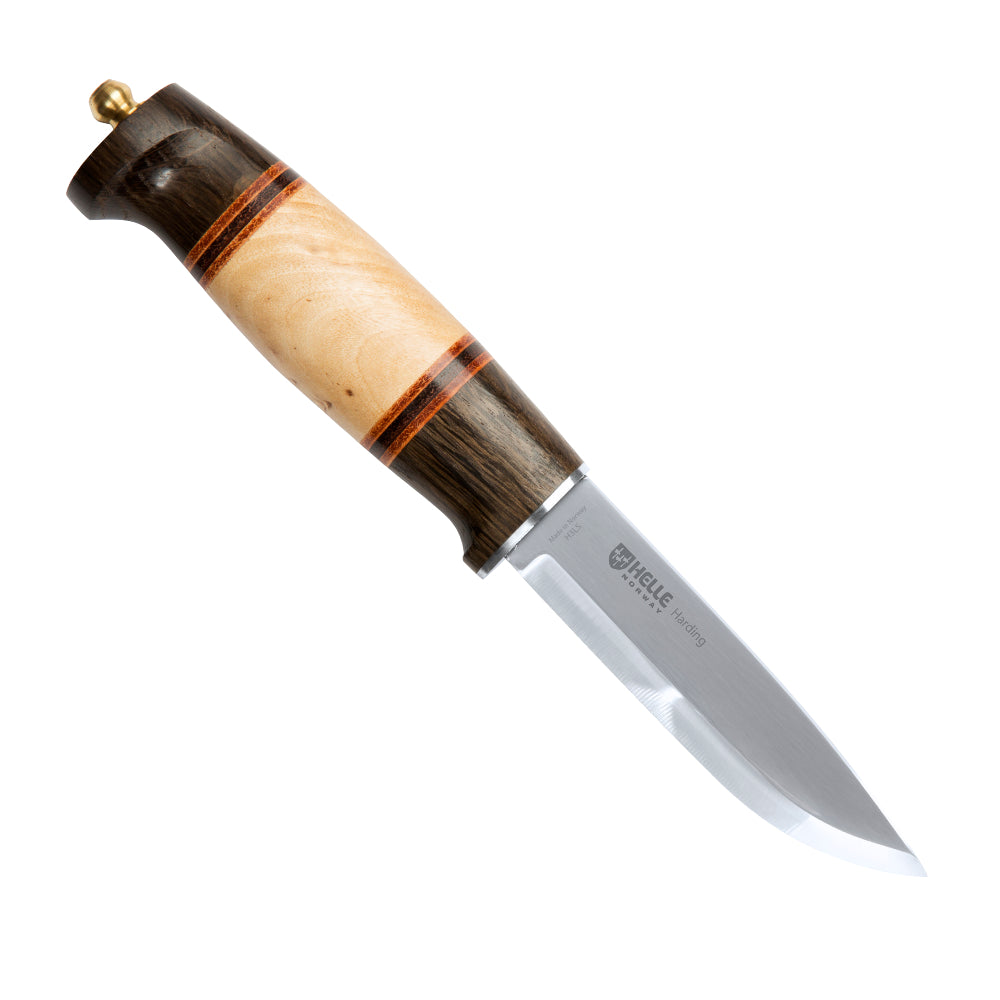 Helle Harding Outdoor Knife with Leather Sheath at Swiss Knife Shop
