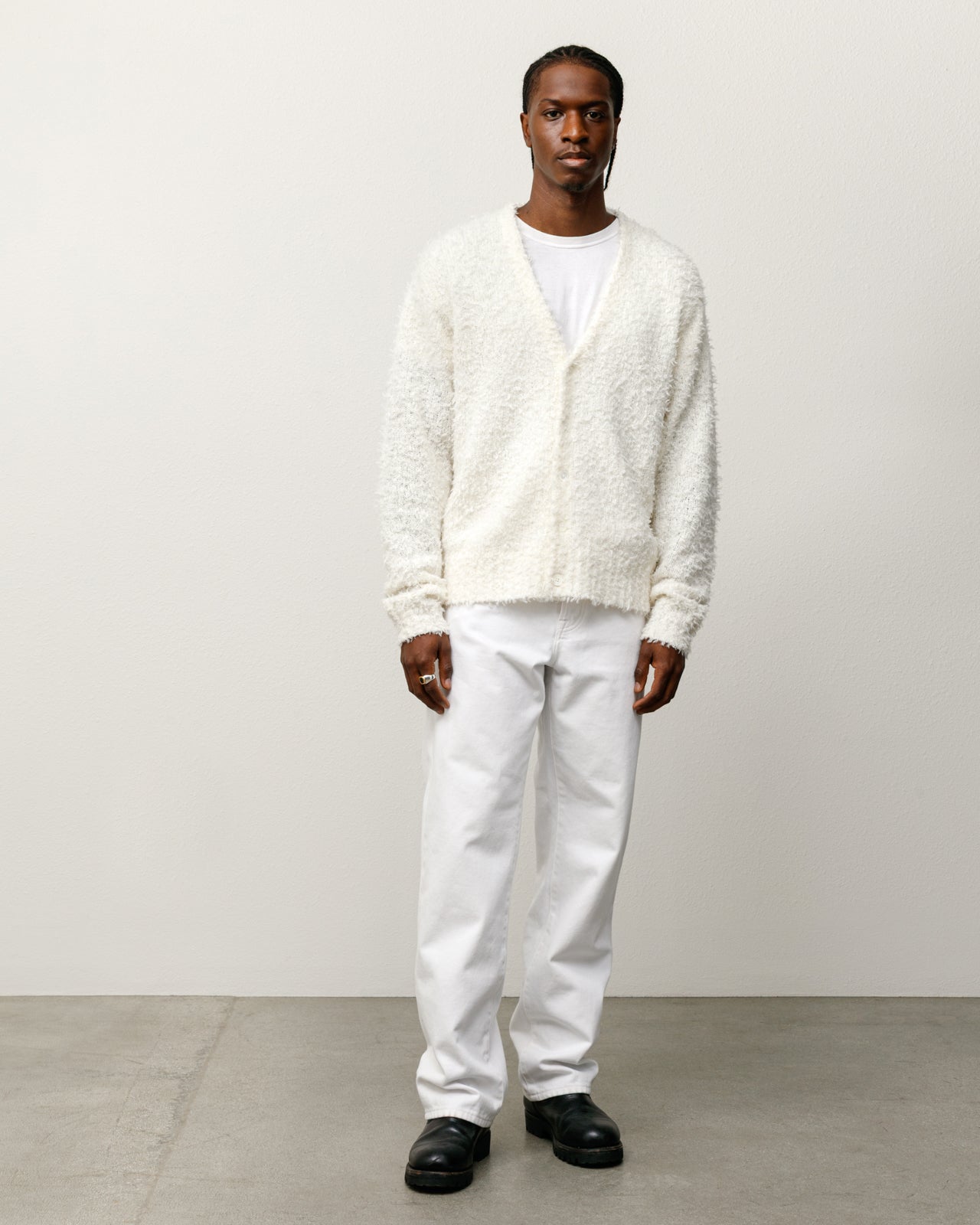 Textured Cardigan – Off White | Knits | Stüssy