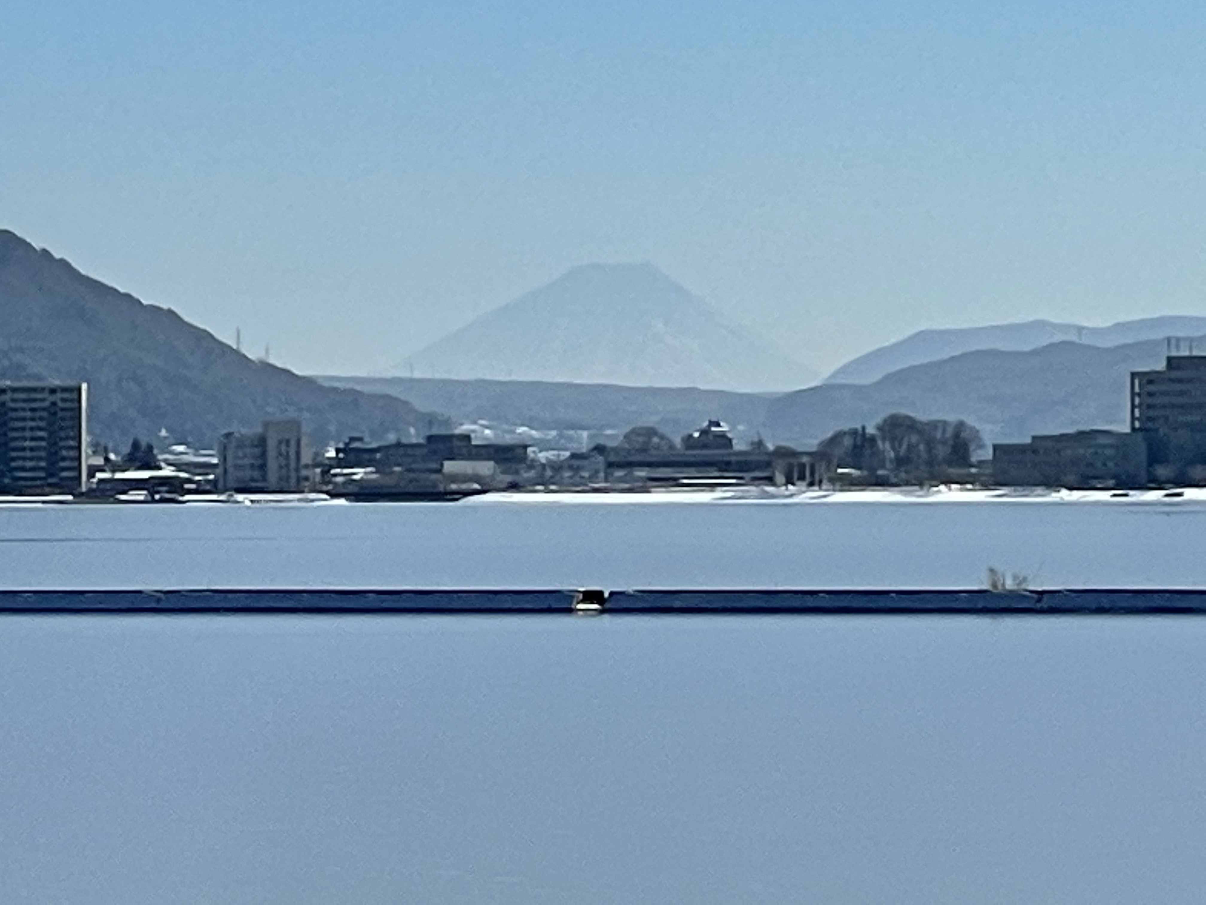 諏訪湖からの富士山 | 民宿すわ湖
