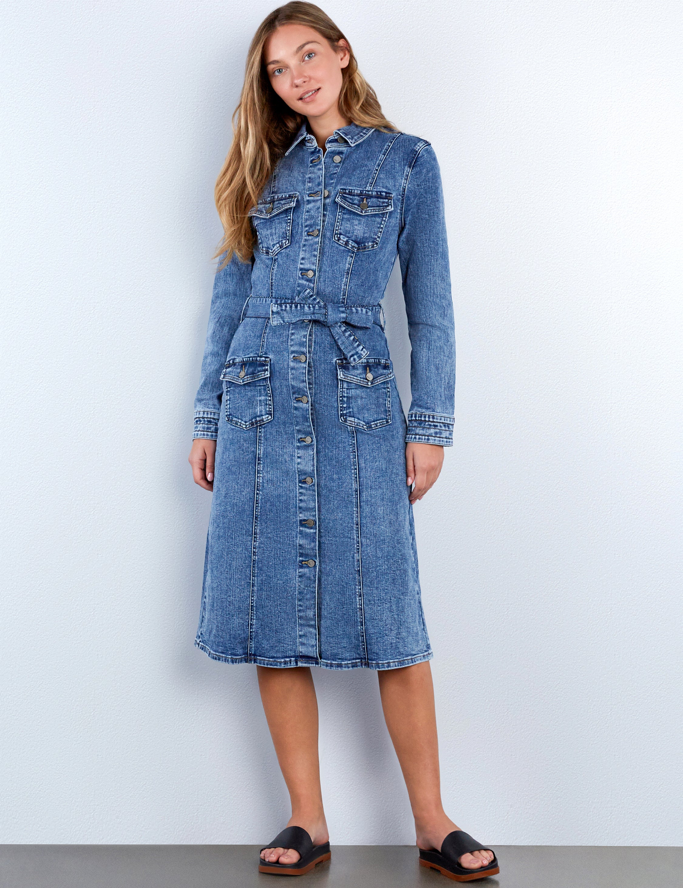 Women's Cargo Denim Dress – Wash Lab – washlabshop