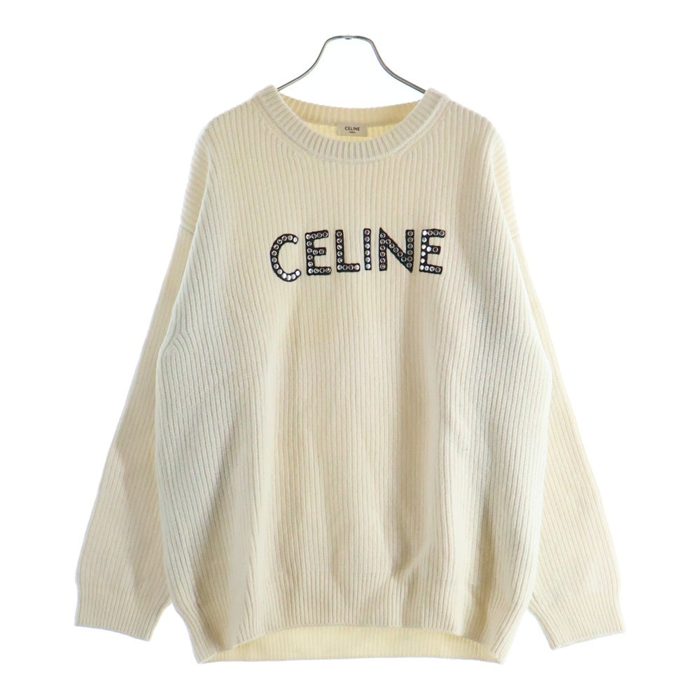 CELINE(セリーヌ) 22SS オーバーサイズドスタッズロゴ ニット セーター